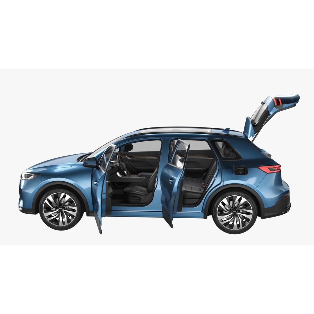 Generic Hybrid SUV 3D Model – Subdivision Ready, FBX & Blender Formats - View 21