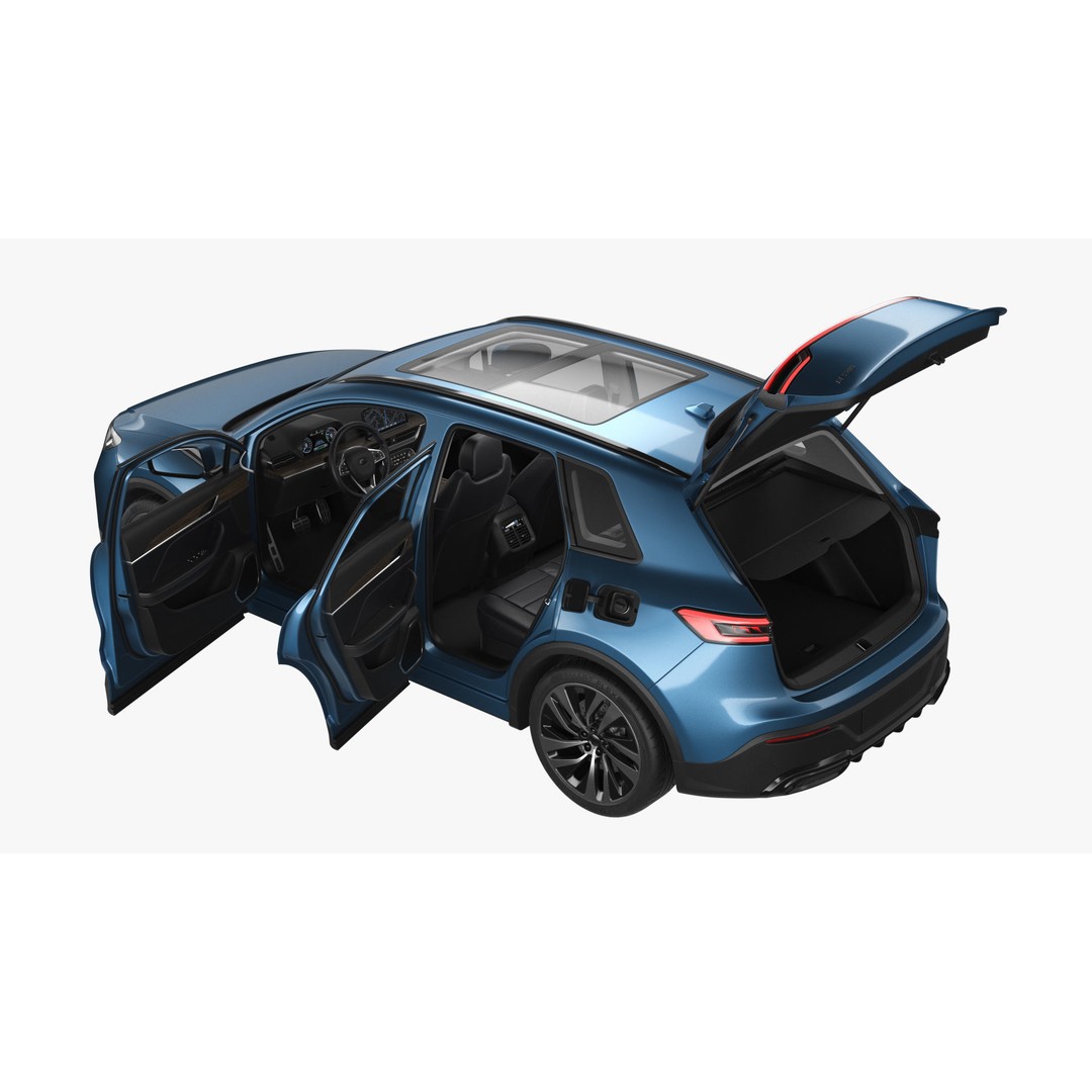 Generic Hybrid SUV 3D Model – Subdivision Ready, FBX & Blender Formats - View 23