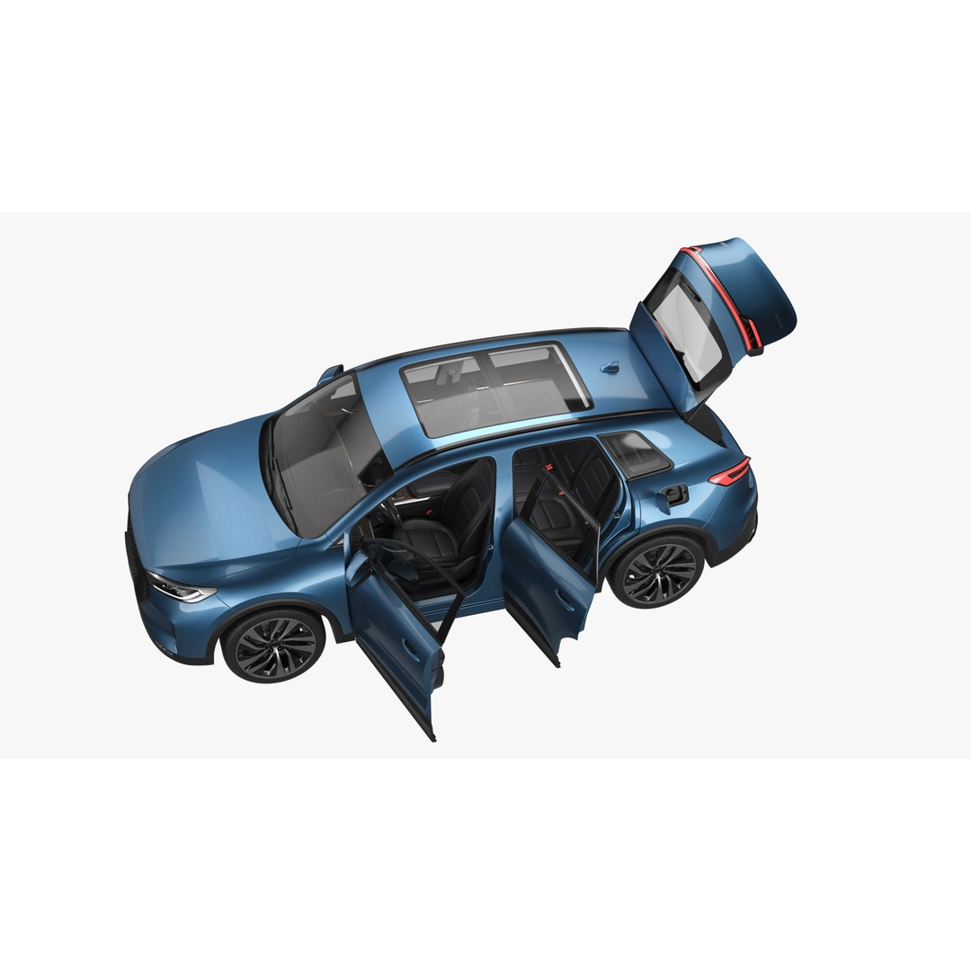 Generic Hybrid SUV 3D Model – Subdivision Ready, FBX & Blender Formats - View 24