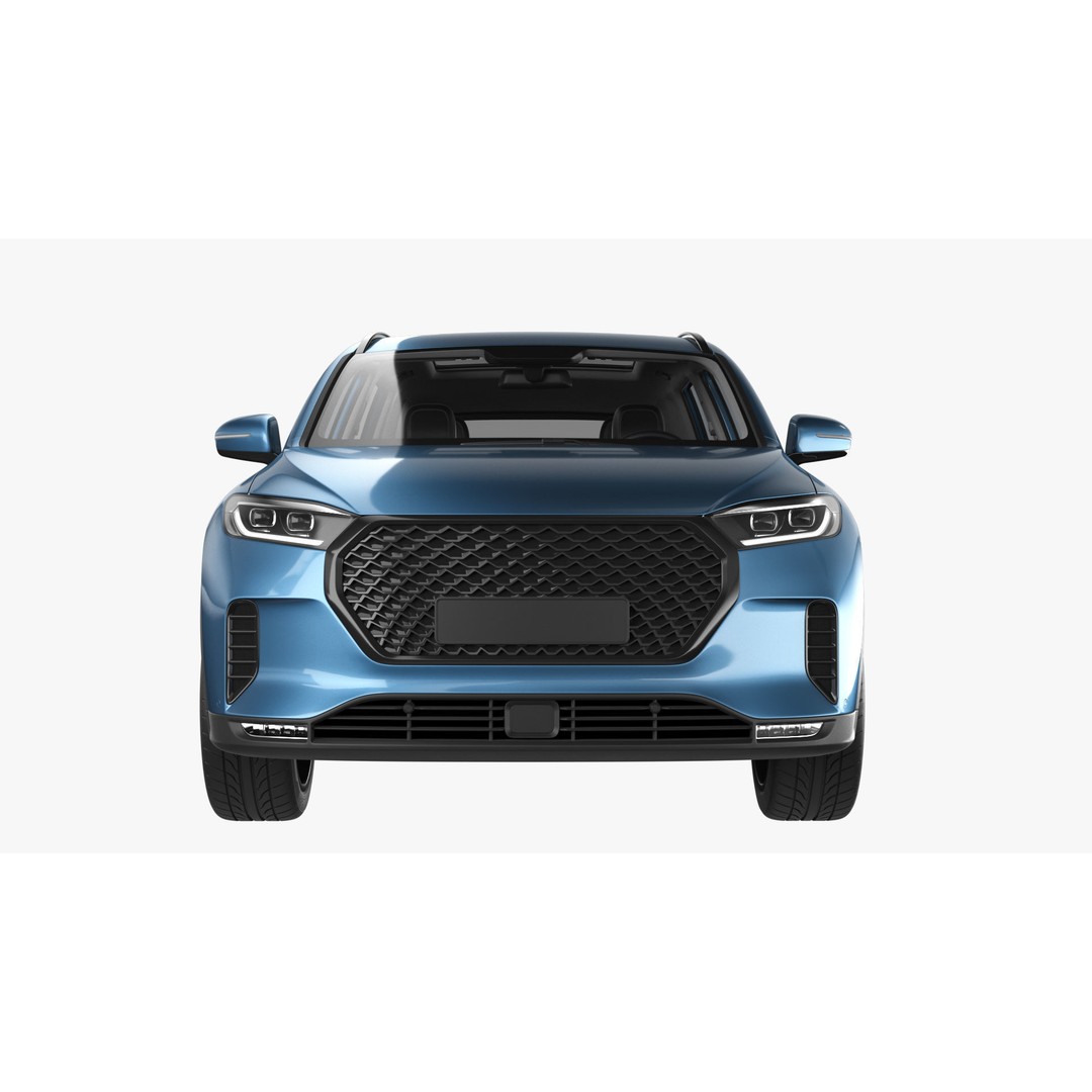 Generic Hybrid SUV 3D Model – Subdivision Ready, FBX & Blender Formats - View 4