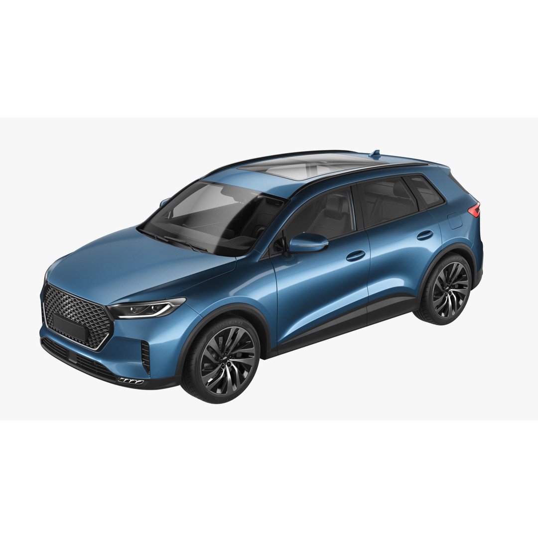 Generic Hybrid SUV 3D Model – Subdivision Ready, FBX & Blender Formats - View 5