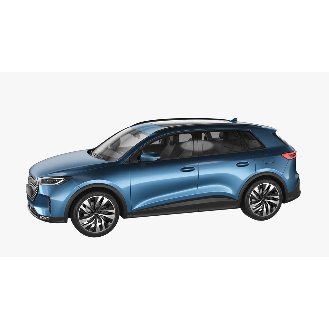 Generic Hybrid SUV 3D Model – Subdivision Ready, FBX & Blender Formats - View 6