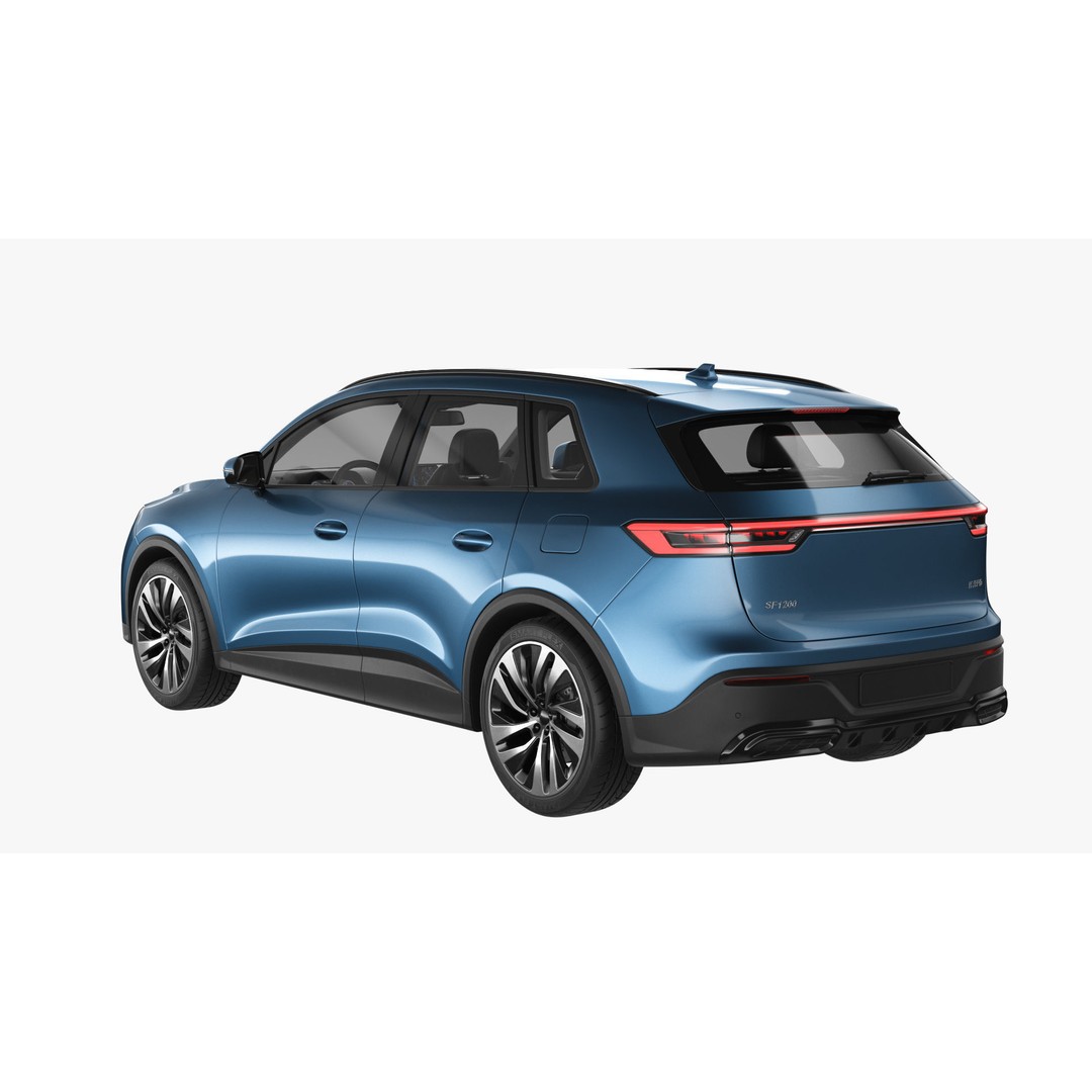 Generic Hybrid SUV 3D Model – Subdivision Ready, FBX & Blender Formats - View 9