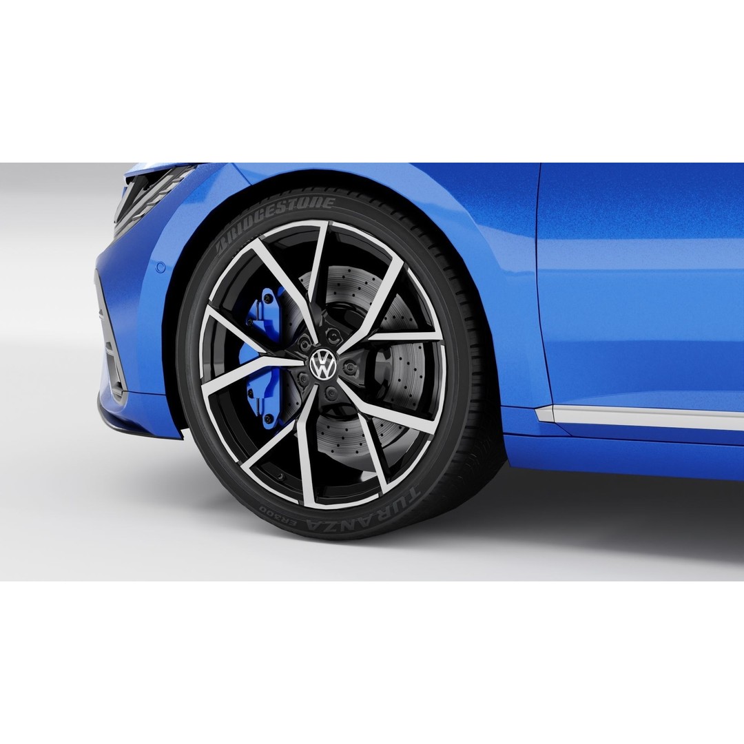 Volkswagen Arteon Shooting Brake R 2021 3D Model – Low Poly Game Asset, FBX - View 19
