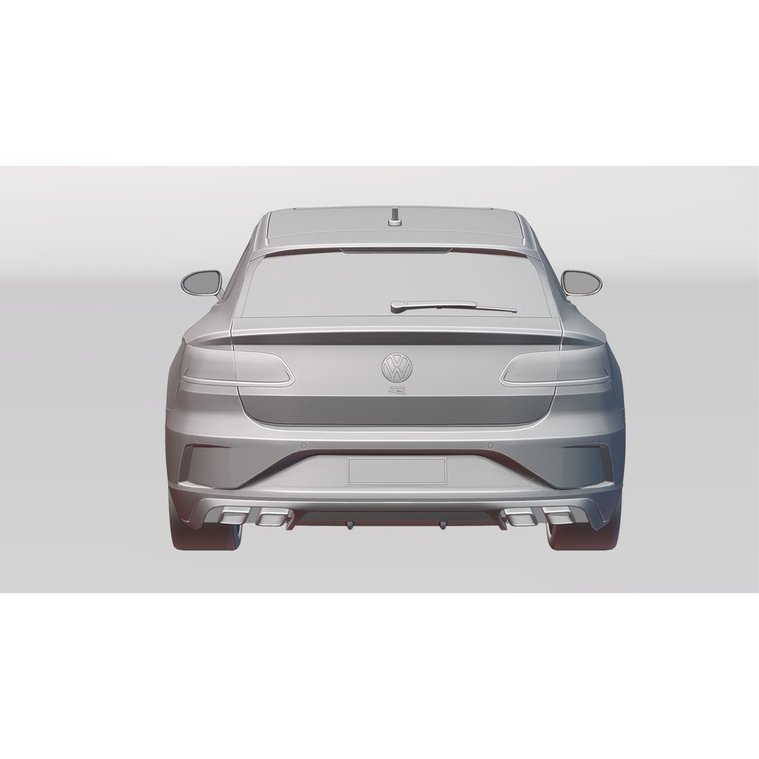 Volkswagen Arteon Shooting Brake R 2021 3D Model – Low Poly Game Asset, FBX - View 24