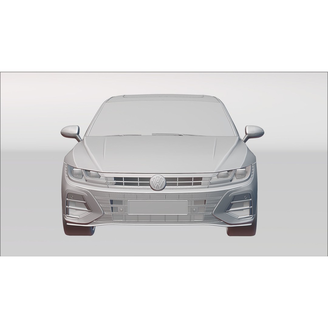 Volkswagen Arteon Shooting Brake R 2021 3D Model – Low Poly Game Asset, FBX - View 25