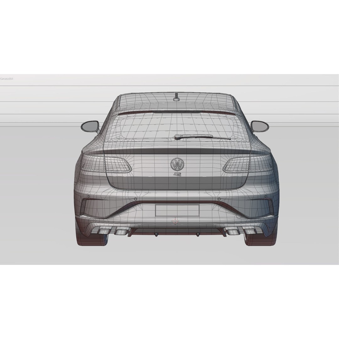 Volkswagen Arteon Shooting Brake R 2021 3D Model – Low Poly Game Asset, FBX - View 33