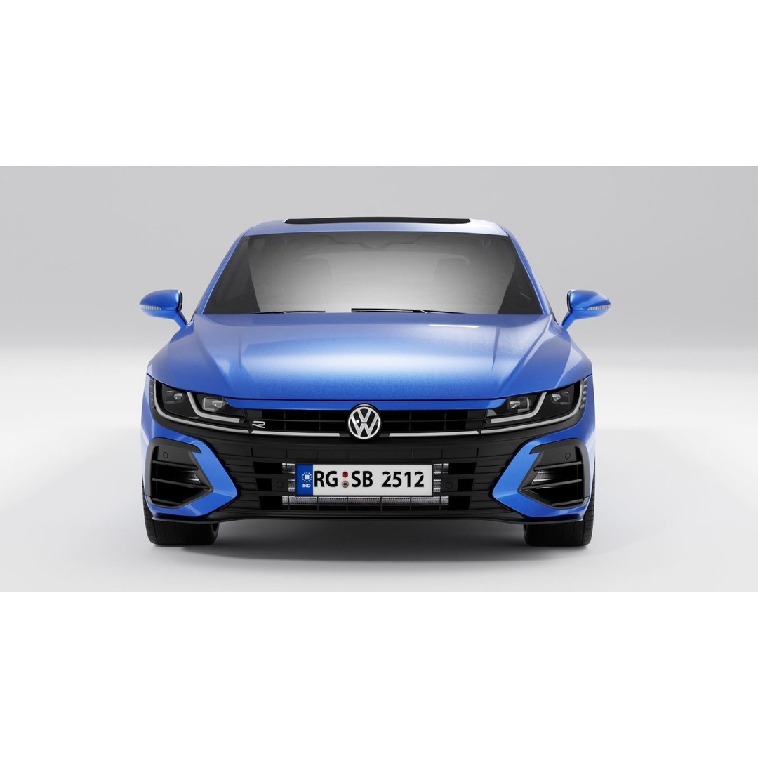 Volkswagen Arteon Shooting Brake R 2021 3D Model – Low Poly Game Asset, FBX - View 47