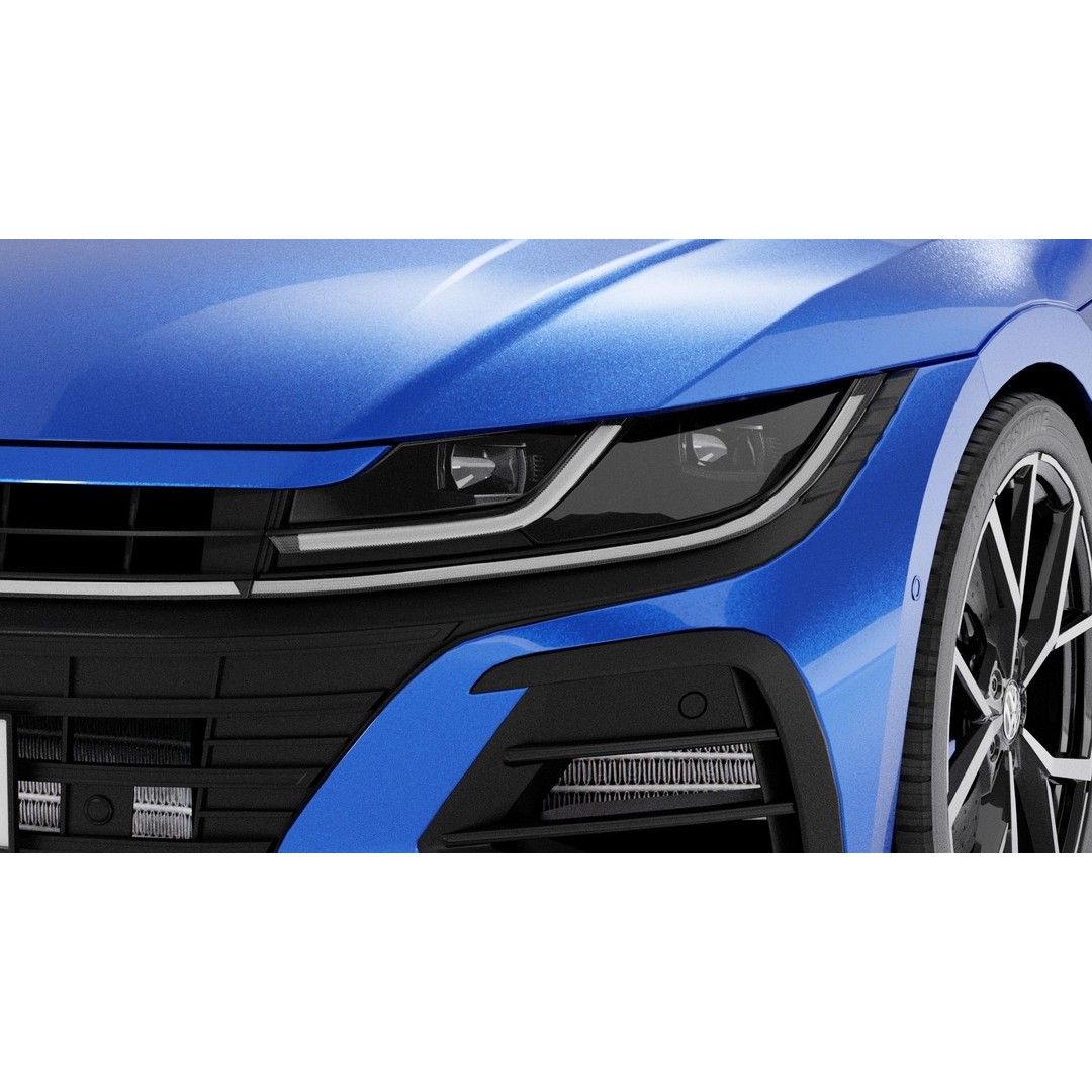 Volkswagen Arteon Shooting Brake R 2021 3D Model – Low Poly Game Asset, FBX - View 49