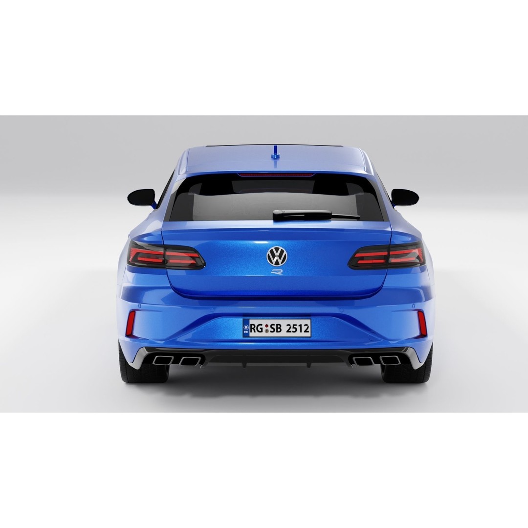 Volkswagen Arteon Shooting Brake R 2021 3D Model – Low Poly Game Asset, FBX - View 7