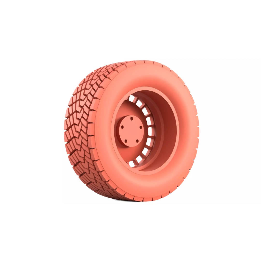 Offroad Tire 3D Model – PBR Game Asset, FBX, OBJ Formats