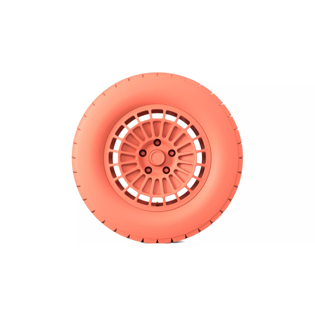 Offroad Tire 3D Model – PBR Game Asset, FBX, OBJ Formats - View 11