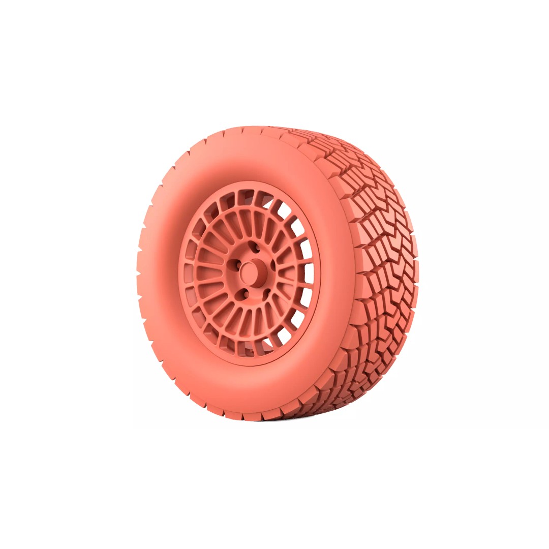 Offroad Tire 3D Model – PBR Game Asset, FBX, OBJ Formats - View 13
