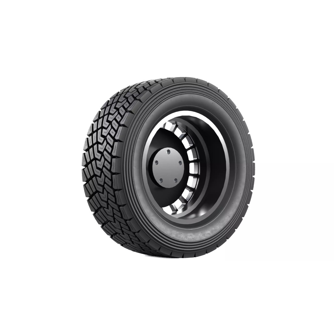Offroad Tire 3D Model – PBR Game Asset, FBX, OBJ Formats - View 8
