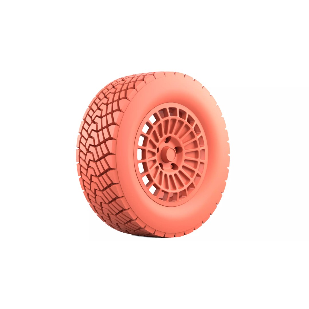 Offroad Tire 3D Model – PBR Game Asset, FBX, OBJ Formats - View 9