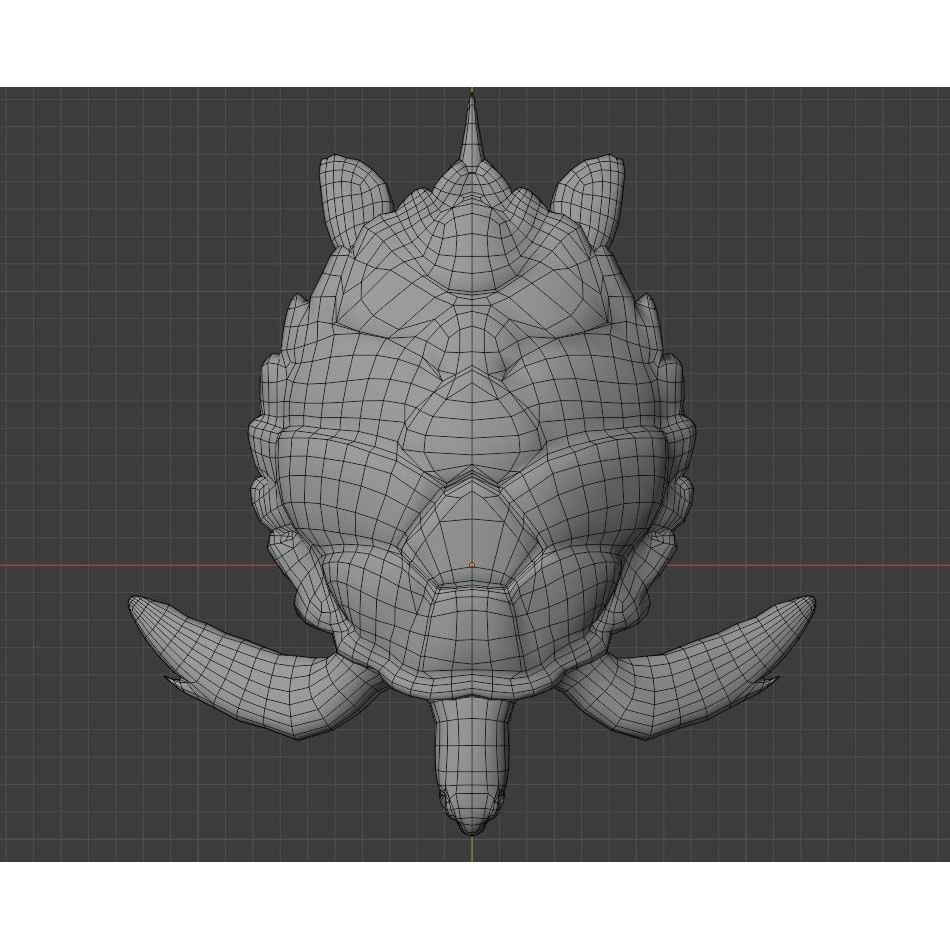 Sea Turtle - Low-Poly Game-Ready 3D Model - View 14