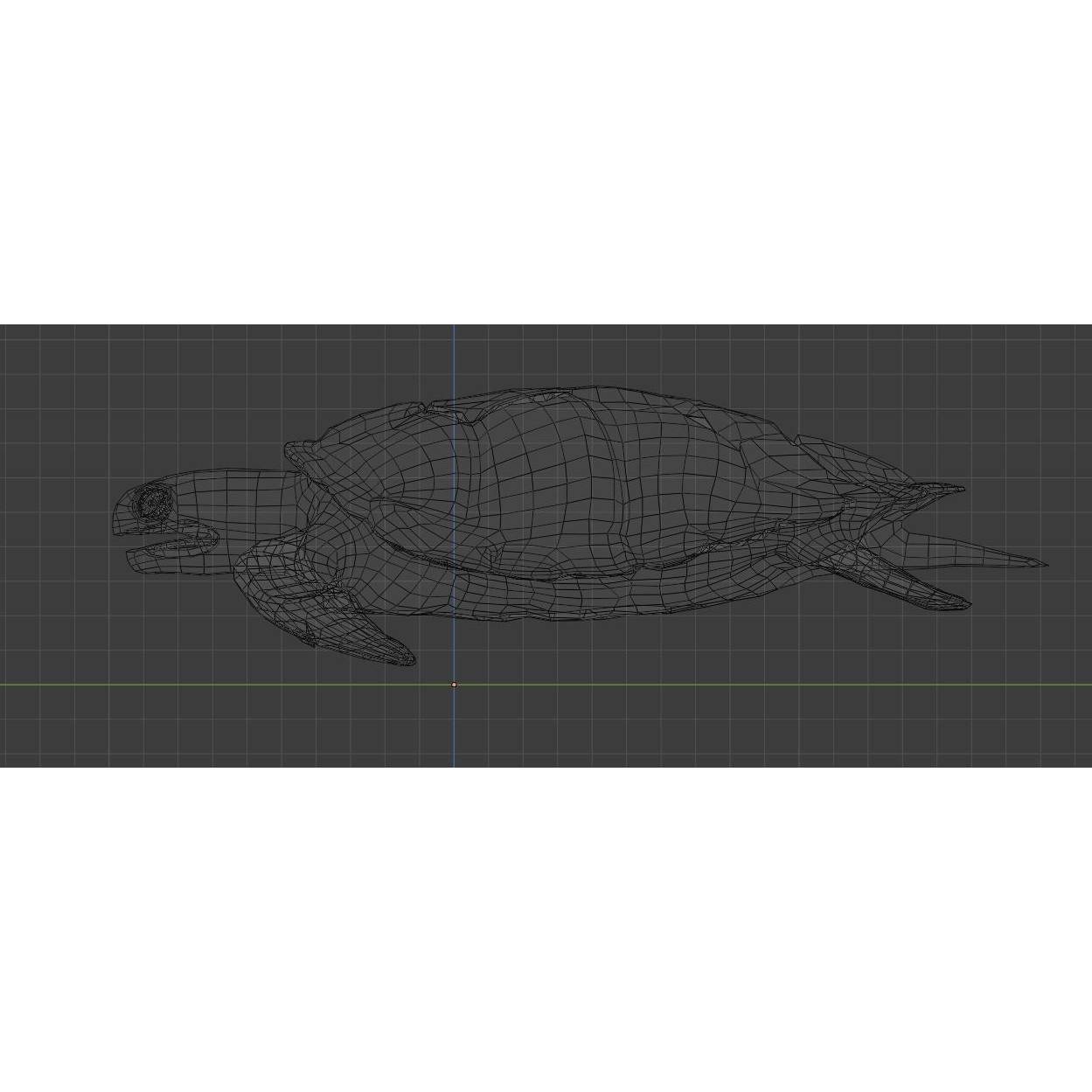 Sea Turtle - Low-Poly Game-Ready 3D Model - View 16