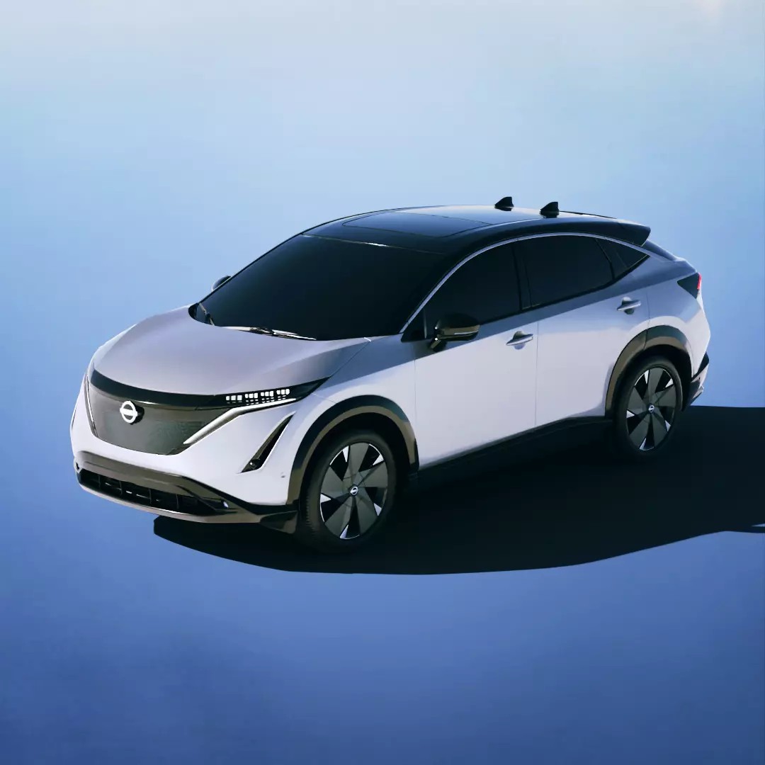Nissan Ariya 3D Model – Low Poly SUV Game Asset, FBX, Blender - View 2