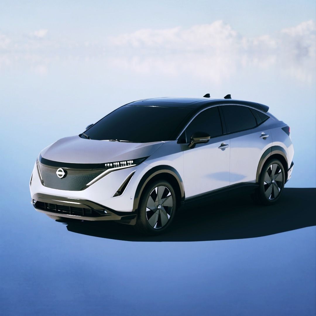 Nissan Ariya 3D Model – Low Poly SUV Game Asset, FBX, Blender - View 5