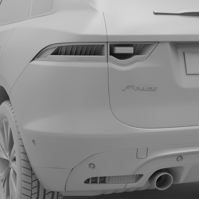 Jaguar F-Pace S 2017 3D Model – High-Quality Polygonal Design, FBX, OBJ - View 11