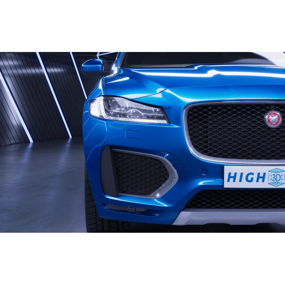 Jaguar F-Pace S 2017 3D Model – High-Quality Polygonal Design, FBX, OBJ - View 2