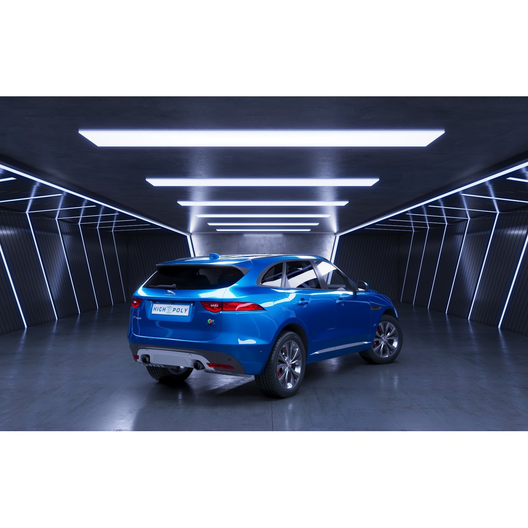 Jaguar F-Pace S 2017 3D Model – High-Quality Polygonal Design, FBX, OBJ - View 5