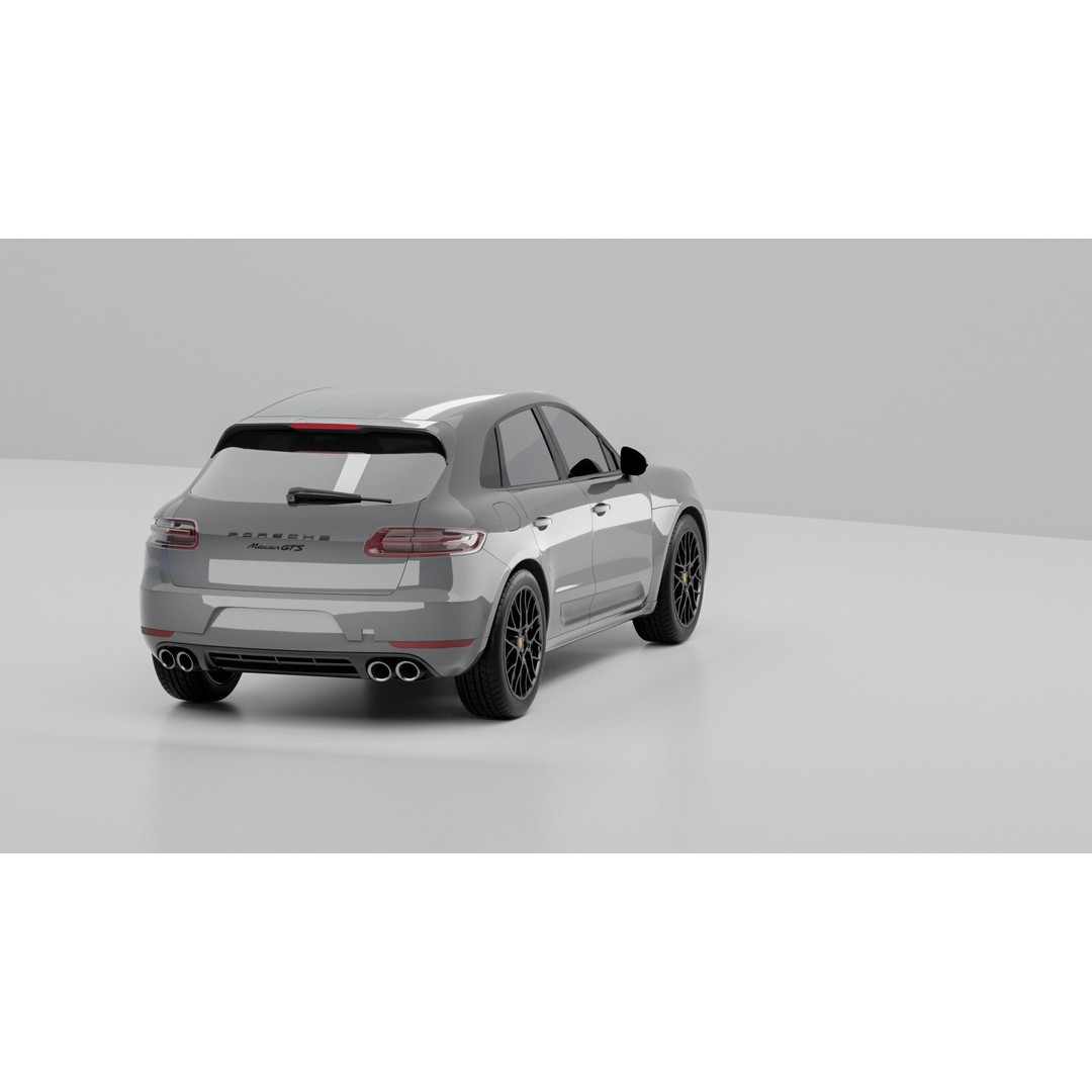 Porsche Macan GTS 3D Model – Luxury SUV PBR Game Asset, Blender - View 3