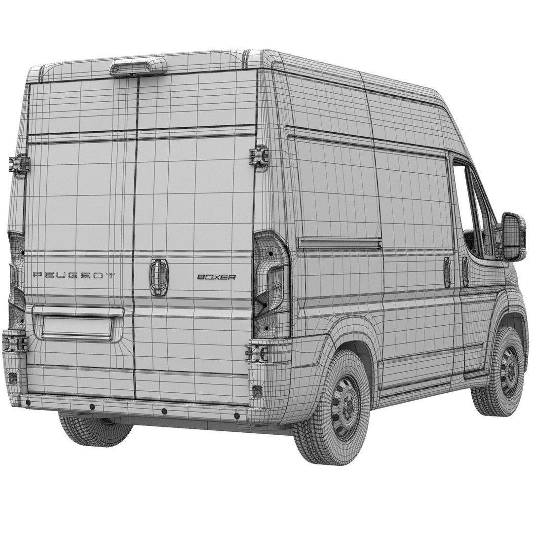 Peugeot BOXER 3D Model – Detailed Interior, Game-Ready FBX - View 16