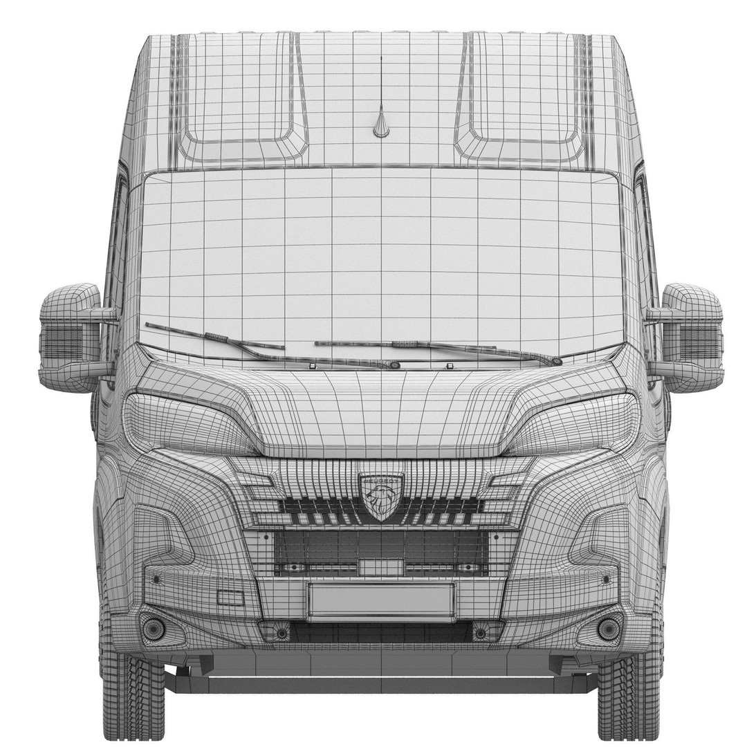 Peugeot BOXER 3D Model – Detailed Interior, Game-Ready FBX - View 18