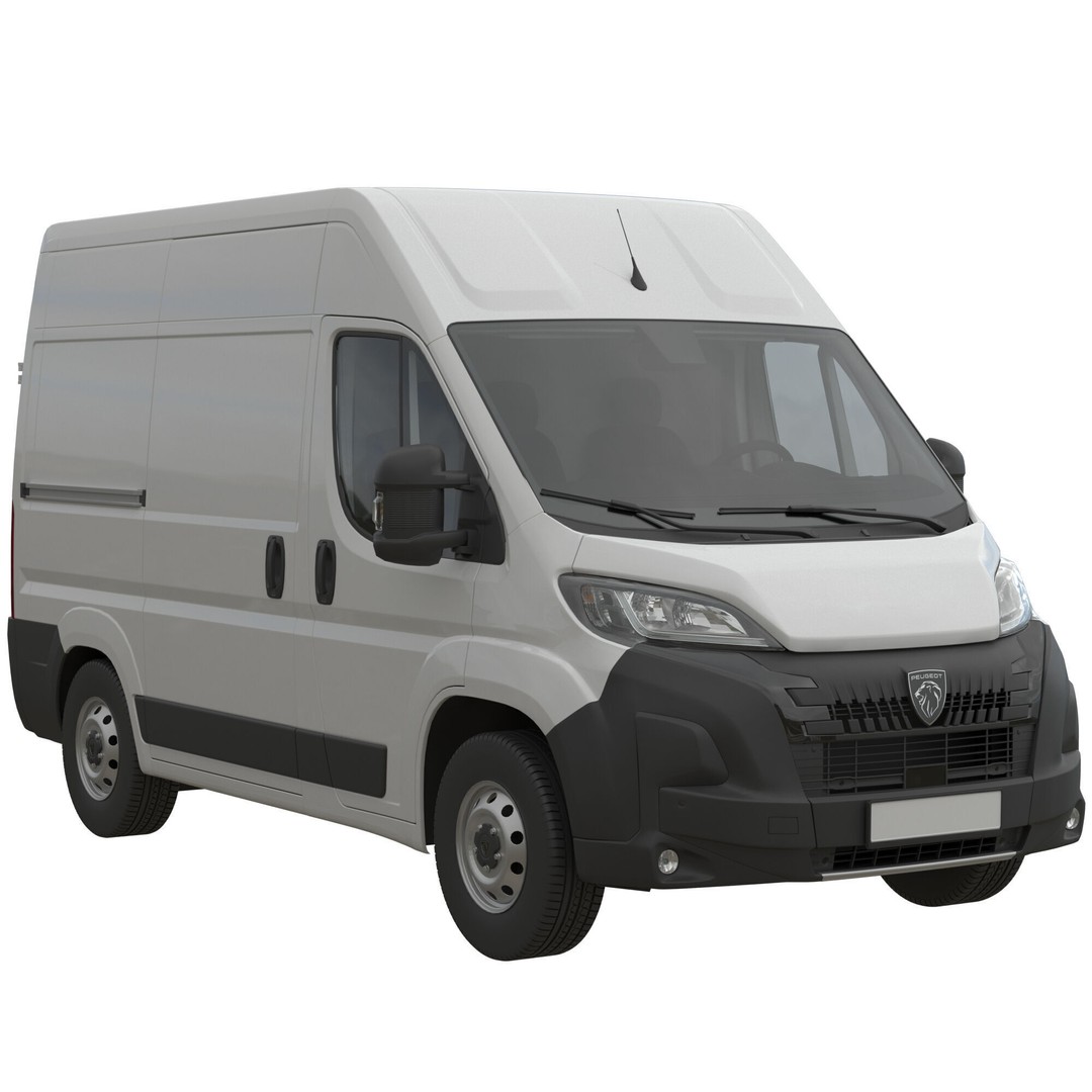 Peugeot BOXER 3D Model – Detailed Interior, Game-Ready FBX - View 3