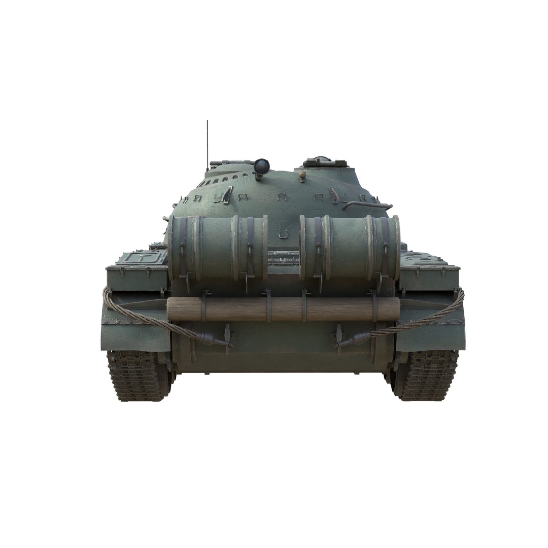 T 55 Main Battle Tank 3D Model – Low Poly Military Vehicle, FBX - View 10