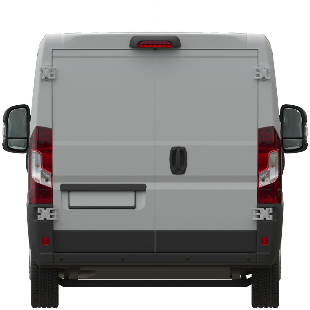 L2H1 Global Commercial Van 3D Model – Detailed Cargo Vehicle, FBX - View 11