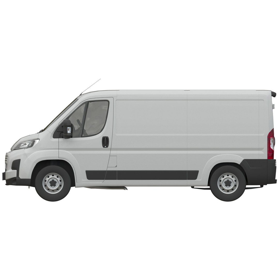 L2H1 Global Commercial Van 3D Model – Detailed Cargo Vehicle, FBX - View 13