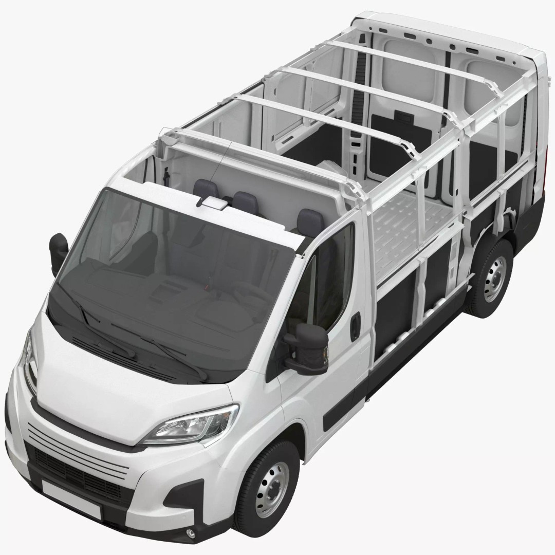 L2H1 Global Commercial Van 3D Model – Detailed Cargo Vehicle, FBX - View 2