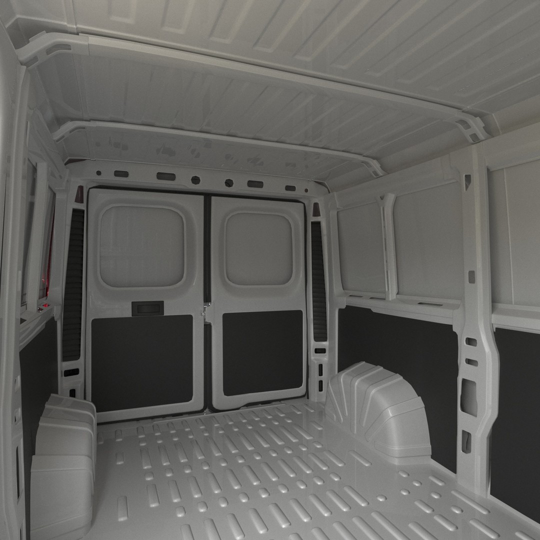 L2H1 Global Commercial Van 3D Model – Detailed Cargo Vehicle, FBX - View 25