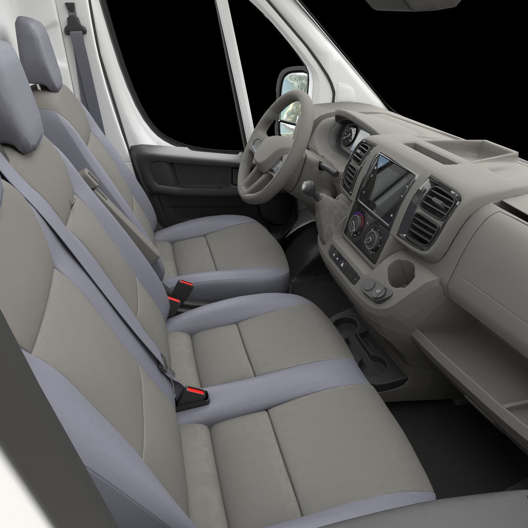 L2H1 Global Commercial Van 3D Model – Detailed Cargo Vehicle, FBX - View 27