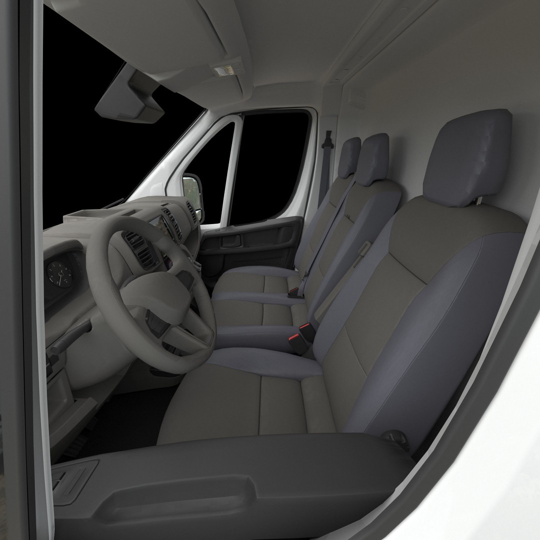 L2H1 Global Commercial Van 3D Model – Detailed Cargo Vehicle, FBX - View 29