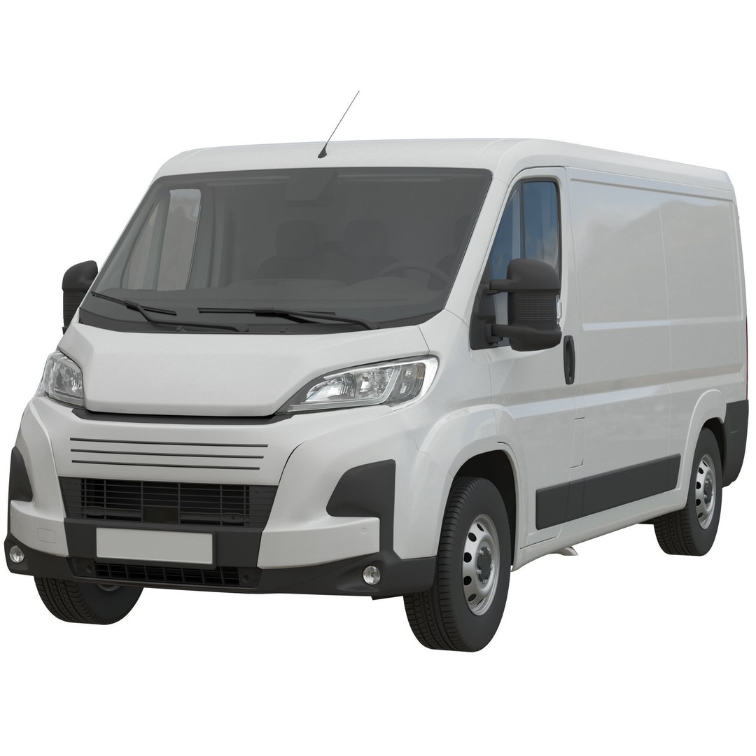 L2H1 Global Commercial Van 3D Model – Detailed Cargo Vehicle, FBX - View 4