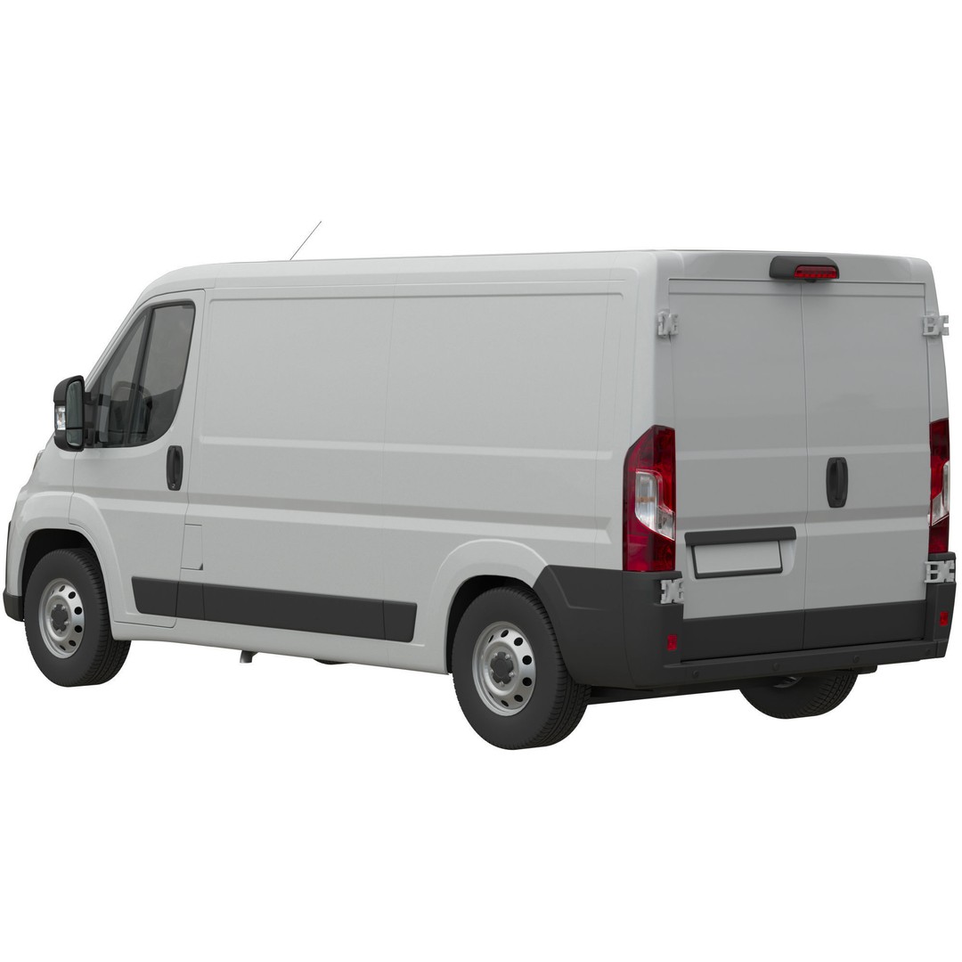 L2H1 Global Commercial Van 3D Model – Detailed Cargo Vehicle, FBX - View 5