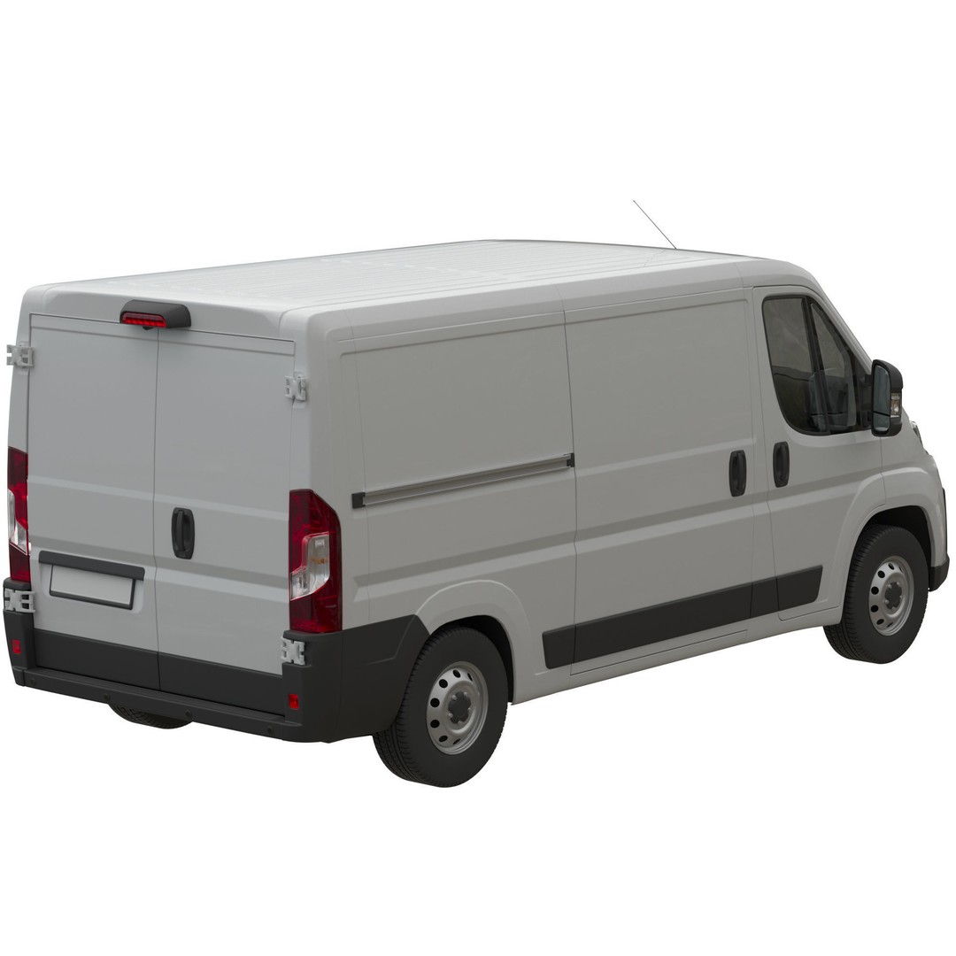 L2H1 Global Commercial Van 3D Model – Detailed Cargo Vehicle, FBX - View 7