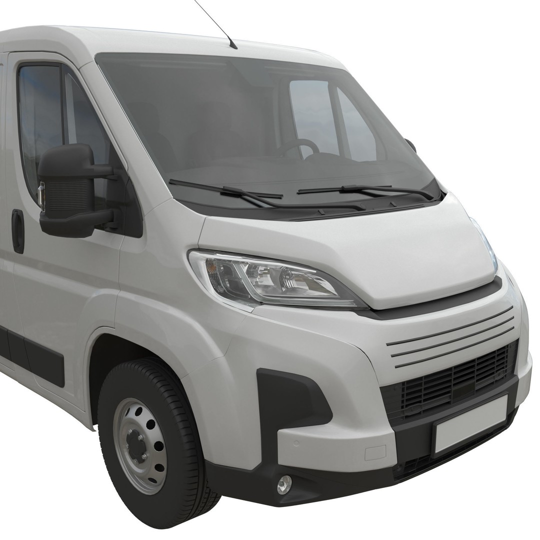L2H1 Global Commercial Van 3D Model – Detailed Cargo Vehicle, FBX - View 8
