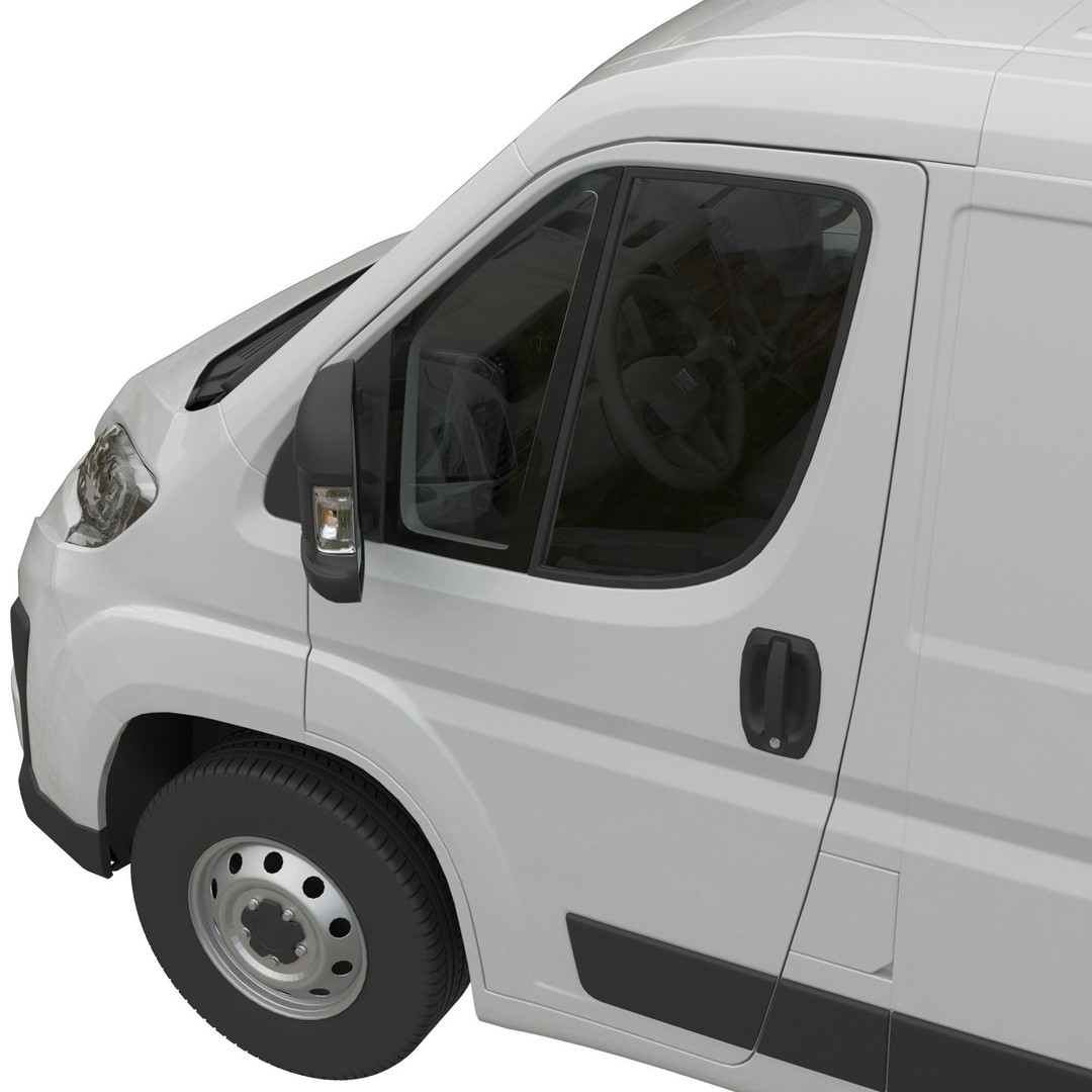 L2H1 Global Commercial Van 3D Model – Detailed Cargo Vehicle, FBX - View 9