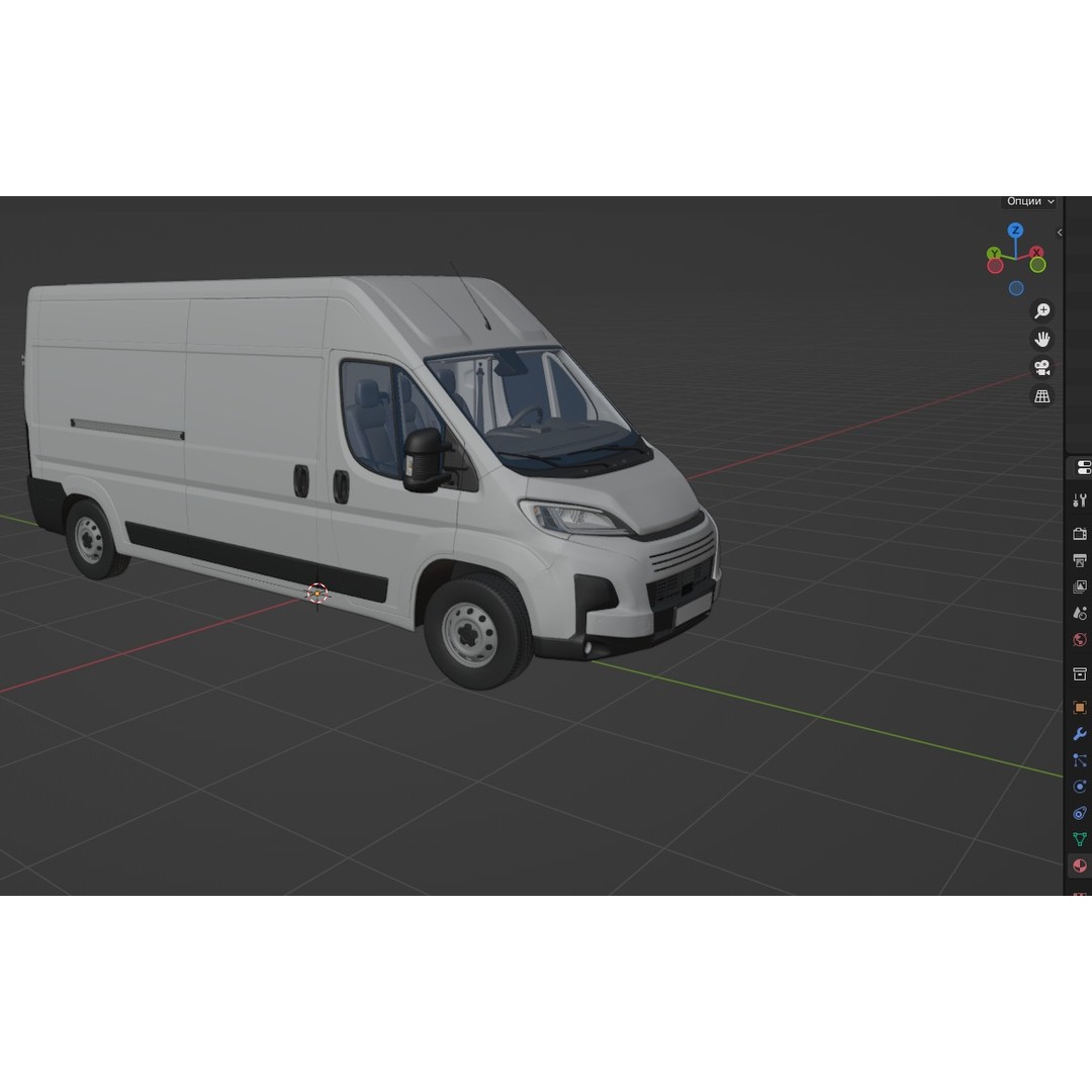 L3H2 Global Commercial Van 3D Model – Detailed Light Commercial Vehicle, FBX