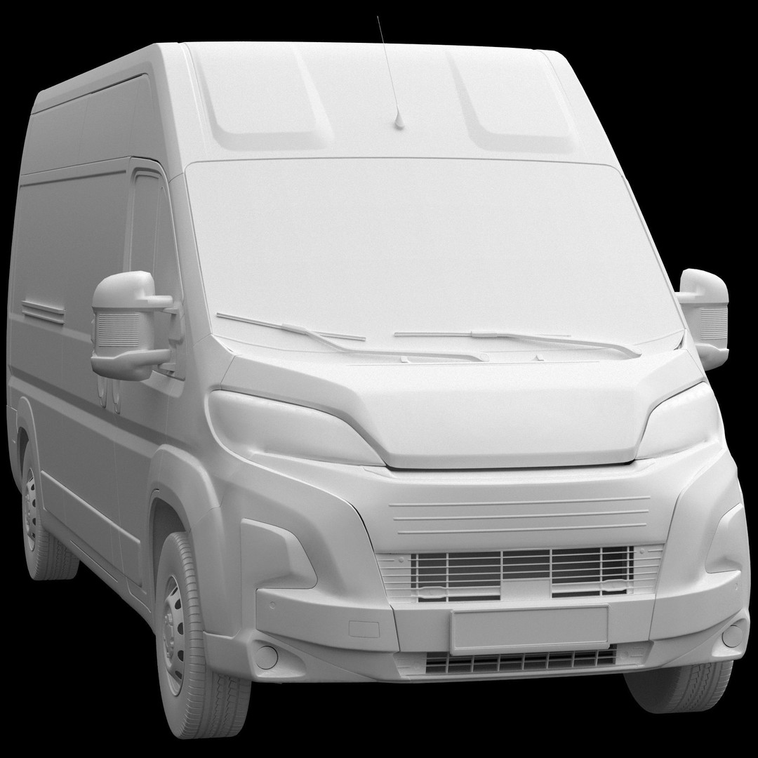 L3H2 Global Commercial Van 3D Model – Detailed Light Commercial Vehicle, FBX - View 15