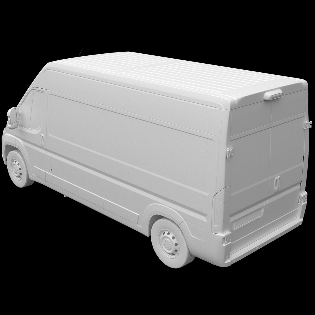 L3H2 Global Commercial Van 3D Model – Detailed Light Commercial Vehicle, FBX - View 16
