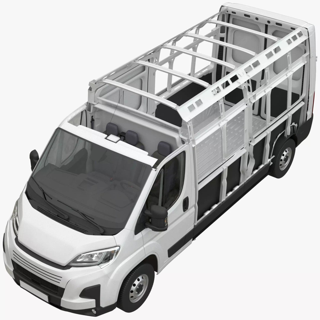 L3H2 Global Commercial Van 3D Model – Detailed Light Commercial Vehicle, FBX - View 2