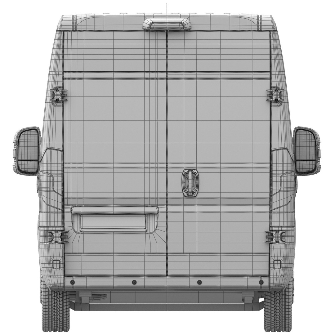 L3H2 Global Commercial Van 3D Model – Detailed Light Commercial Vehicle, FBX - View 20
