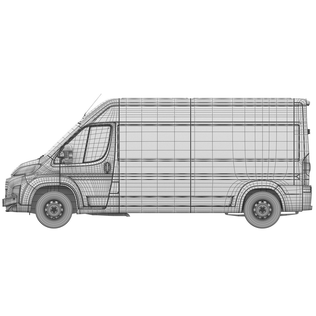 L3H2 Global Commercial Van 3D Model – Detailed Light Commercial Vehicle, FBX - View 22