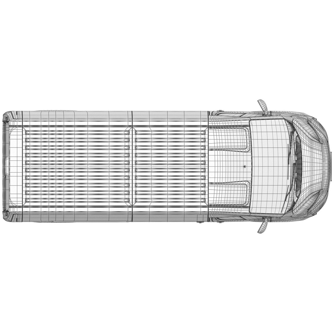 L3H2 Global Commercial Van 3D Model – Detailed Light Commercial Vehicle, FBX - View 23