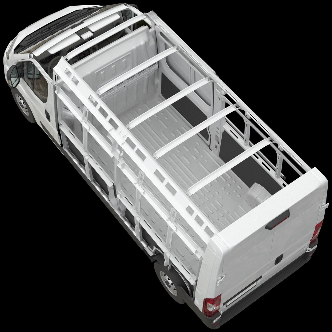 L3H2 Global Commercial Van 3D Model – Detailed Light Commercial Vehicle, FBX - View 24